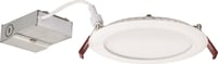 WF4 LED 30K MVOLT MW M6Lithonia Lighting® Wafer™ WF4 LED 30K MVOLT MW M6 Dimmable Round Wafer Thin Recessed Downlight, Static LED Lamp, 4.2 in Ceiling Opening, 120 to 277 VAC, Die Cast Aluminum Housing