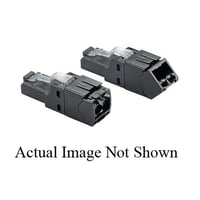 FP6X88MTGPanduit® TX6A™ FP6X88MTG 8-Wire Straight Unshielded Modular Plug, Cat 6A RJ45/8 Position Plug Module, Polycarbonate, Black