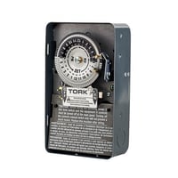 NSI Tork® 1103B 1100 Auto Off Interval Mechanical Time Switch, 24 hr Setting, 120 VAC, 2 hp, 5 hp, DPST Contact, 2 Poles