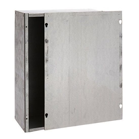 ASG24X24X6NKnVent HOFFMAN ASG24X24X6NK Pull Box Without Knockout, 24 in L x 24 in W x 6 in D, NEMA 1/IP30, Steel