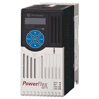 25C-D6P0N104Allen-Bradley 25C-D6P0N104 PowerFlex 527 AC Drive, with Embedded Dual Port EtherNet/IP and Integrated Safety, 480 VAC, 3 Phase, 6 A, 3 HP, 2.2 kW Normal Duty; 3 HP, 2.2 kW Heavy Duty, Frame A, IP20 NEMA / Open Type, No Filter