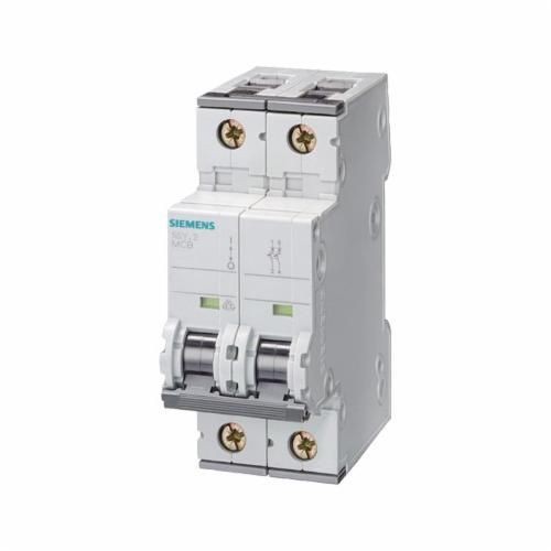 5SY6220-7Siemens Sentron™ 5SY4220-7 Miniature Supplementary Protector, 480 VAC, 20 A, 10 kA Interrupt, 2 Poles, Thermal/Magnetic Trip