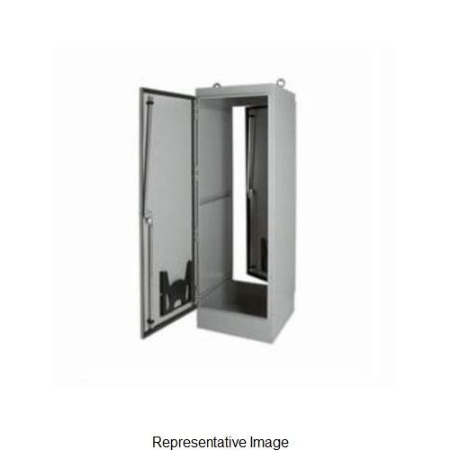 nVent HOFFMAN A904820FSD A30 2-Door Single Access Enclosure, 90.06 in L x 48.06 in W x 20.06 in D, NEMA 12/IP55 NEMA Rating, Steel