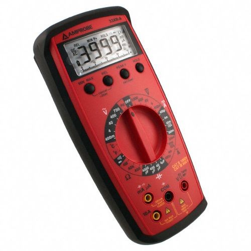 Amprobe® VolTect™ 33XR-A Non-Contact Digital Multimeter, 1000 VDC, 750 VAC, 10A, 4 MOhm, 750 VAC/1000 VDC, 10 A, 4 MOhm