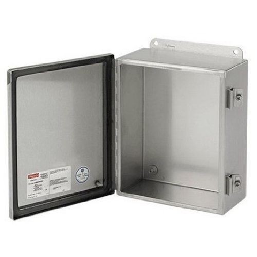 nVent HOFFMAN A51S Junction Box, 12 in L x 12 in W x 6 in D, NEMA 4X, 14 ga 304 Stainless Steel