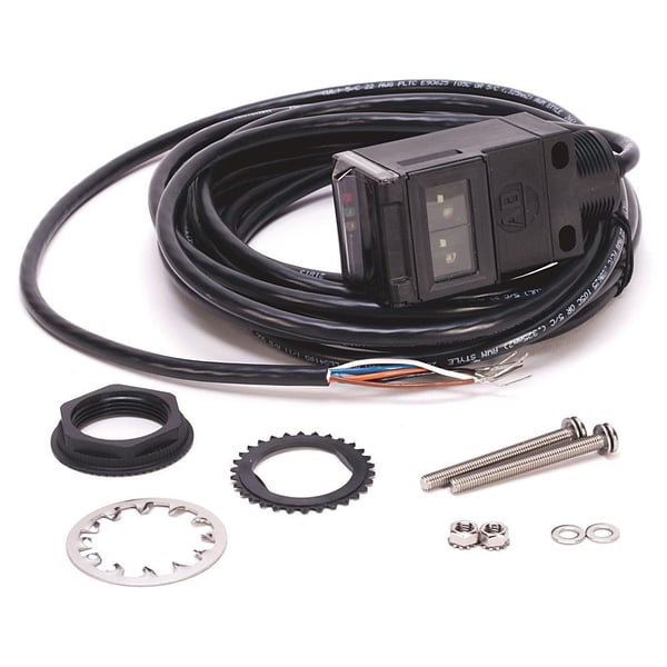 Allen-Bradley 42GRU-92L0-QD Sensor, Photoelectric, Series 9000, Class 2 Laser, Polarized Retroreflective, 40-40 m Sensing Range, Light Operate - Dark OperateSelectable Output, NPN - PNP Output, 4 Pin Micro M12 Quick Disconnect Connector