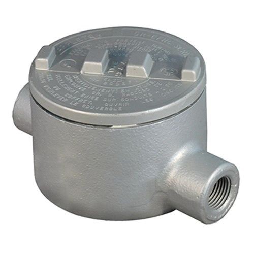 GRC75Appleton® UNILETS® GRC100 C-Style Dust-Ignitionproof Explosionproof Conduit Outlet Box With Cover, 1 in, 3.38 in Cover Opening, 18 cu-in, Triple Coated