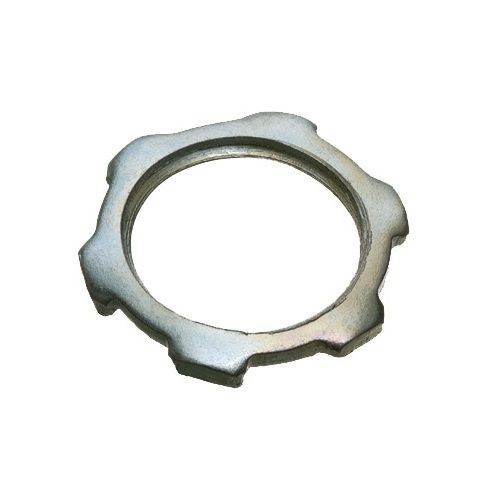 Arlington 408 Threaded Conduit Locknut, 3 in, For Use With IMC/Rigid Conduit, Steel, Plated