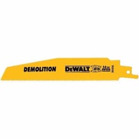 DeWALT® DW4866B Tapered Back Reciprocating Saw Blade, 6 in L x 1 in W, 14, Bi-Metal Body, Universal/Toothed Edge Tang