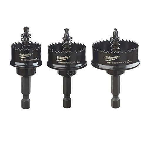Milwaukee® SHOCKWAVE™ 49-22-4800 Thinwall Hole Saw Set, 3 Pieces, Bi-Metal