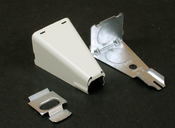 Data-Spec SheetWiremold® V5785 1-Channel Combination Connector Fitting, 1/2 in, For Use With 500 and 700 Series Raceway, Steel, ScuffCoat™