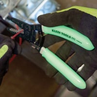 11055GLWKlein® 11055GLW High Visibility Wire Cutters, 10-18 AWG Solid/12-20 AWG Stranded Cable Solid/Stranded Cable, 7.4 in OAL
