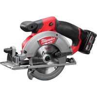 Milwaukee® M12™ FUEL™ 2530-21XC Cordless Circular Saw Kit, 5-3/8 in, 5-1/2 in Blade, 10 mm Arbor/Shank, 12 VDC, 1-1/8 in, 1-5/8 in D Cutting, Lithium-Ion Battery