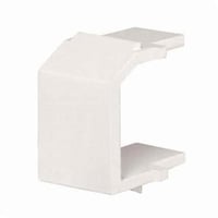 NKBMEI-XPanduit® NetKey® NKBMEI-X Blank Keystone Blank Module, Snap-In Mount, 1 Slot, ABS, Electric Ivory