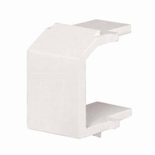 NKBMEI-XPanduit® NetKey® NKBMEI-X Blank Keystone Blank Module, Snap-In Mount, 1 Slot, ABS, Electric Ivory