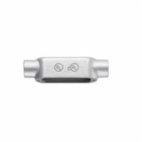 LB100M CGCrouse-Hinds Condulet® SnapPack™ LR75M CG Type LR Conduit Outlet Body With Cover and Neoprene Gasket, 3/4 in Hub, 5 Form, 7.5 cu-in Capacity, Malleable Iron, Aluminum Acrylic Painted/Electro-Galvanized