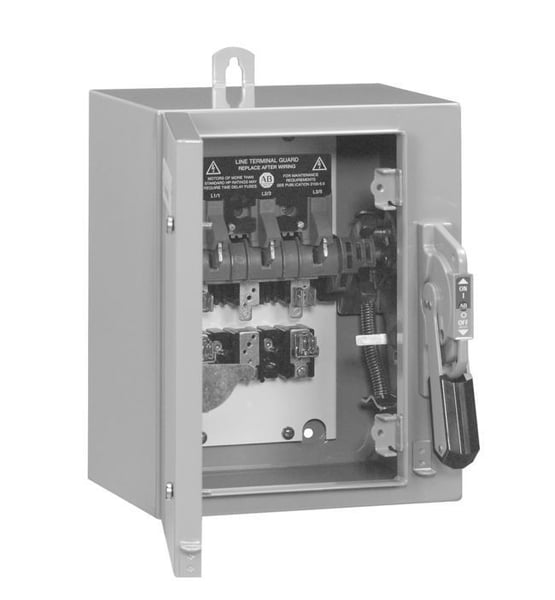 1494G-BC3NAllen-Bradley, 1494G Enclosed Disconnect Switches, 30A, Type 4/4X - Enclosure Code C, 3 pole, three phase, Non-Fusible, Non-fusible