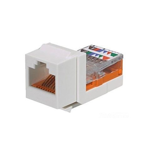 NK5E88MEIYPanduit® NetKey® NK5E88MEIY 1-Slot 8-Position 8-Wire Unshielded Keystone Jack Module, Cat 5e/Keystone Module, 1 Port, ABS/Polycarbonate, Electric Ivory