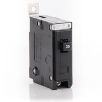 BAB1030EATON QuickLag® BAB1030 Type BAB Molded Case Miniature Circuit Breaker, 120/240 VAC, 30 A, 10 kA Interrupt, 1 Poles, Non-Interchangeable Thermal Magnetic Trip