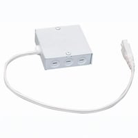 UDWM-WHJuno® ULH-DWM Direct Wire Module, For Use With Economy Halogen, Line-Voltage Undercabinet Fixtures, Metal, White