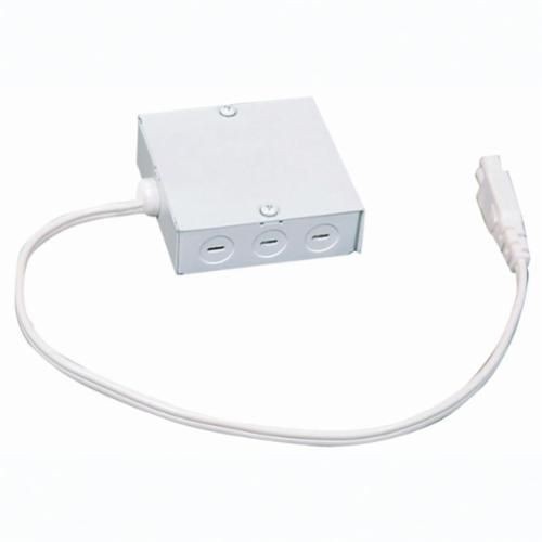 UDWM-WHJuno® ULH-DWM Direct Wire Module, For Use With Economy Halogen, Line-Voltage Undercabinet Fixtures, Metal, White