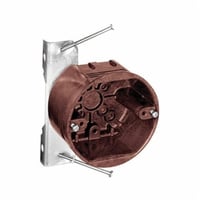 4070-N02Carlon® 4070-N02 Non-Metallic Ceiling/Fixture Outlet Box, Phenolic, 20.8 cu-in Capacity, 2-3/8 in D