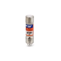 Mersen AMP-TRAP® 2000 SmartSpot® ATDR1 Current Limiting Low Voltage North American Time Delay Power Fuse, 1 A, 600 VAC, 200 kA Interrupt, CC Class, Cylindrical Body