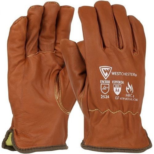 KS993KOA/LPIP® KS993KOA/L Goat Driver Cut Resistant Gloves, Large, Aqua Armor/Oil Armor Coating, Elastic Wrist/Slip-On Cuff, Resists: Abrasion, Cut, Dirt, Oil, Puncture and Water, ANSI Cut-Resistance Level: A4, ANSI Puncture-Resistance Level: 5