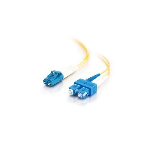 Quiktron® 810-L47-033 Value Duplex Singlemode Fiber Jumper Cable, 10 Fiber, 9 um Core, 10 m L, Yellow
