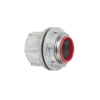 EATON Crouse-Hinds Myers™ Scru-Tite® ST 2 Basic Vibration Proof Threaded Conduit Hub, 3/4 in, For Use With Rigid/IMC Conduit, Zinc, Polished Nickel/Polished Chrome