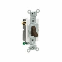 CS315-2Leviton® CS315-2 3-Way Grounding AC Quiet Toggle Switch, 120/277 VAC, 15 A, 1/2, 2 hp Power Rating