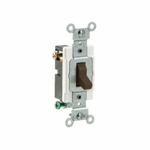 CS315-2Leviton® CS315-2 3-Way Grounding AC Quiet Toggle Switch, 120/277 VAC, 15 A, 1/2, 2 hp Power Rating