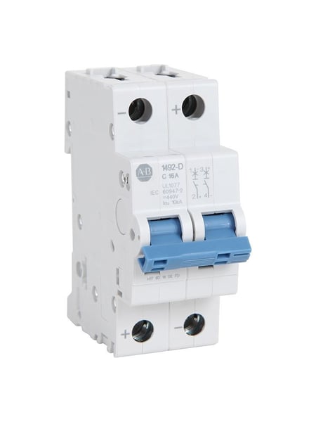 1492-D2C630Allen-Bradley, 1492-D Miniature Circuit Breakers, Trip Curve C, 2-Pole, 63 A