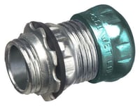 824RTArlington 824RT Concrete/Raintight Compression Connector, 1-1/2 in Trade, For Use With EMT Conduit, Steel