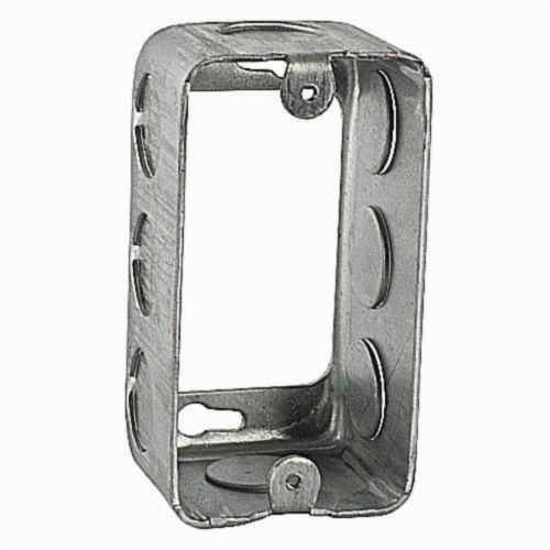59361-3/4Steel City® 59361-3/4 Drawn Style Utility Box Extension Ring, 1 Gangs, 4 in L x 2-1/8 in W x 1-7/8 in D, Steel