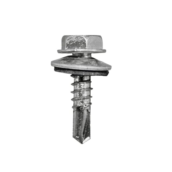 Stewart Fastener & Tool, Sheet Metal Screw, #8, 1 Inch, Hex Washer, Hex, HWH8X1