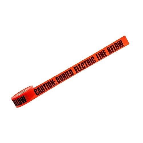 IDEAL® 42-151 Non-Detectable Underground Tape, 6 in W x 1000 ft L, 4 mil THK, Red