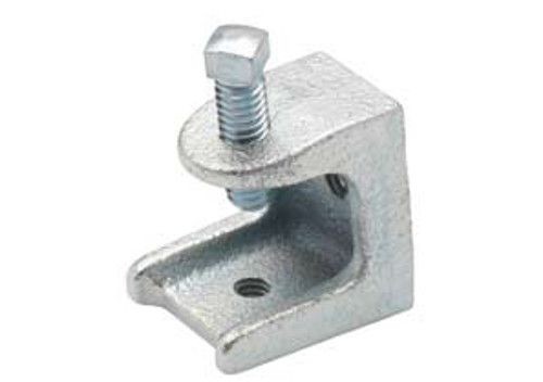 Bridgeport® 951 Single Screw Insulator Support Beam Clamp, 1/4-20 Rod, 125 lb Load, Malleable Iron, Electro-Plated Zinc