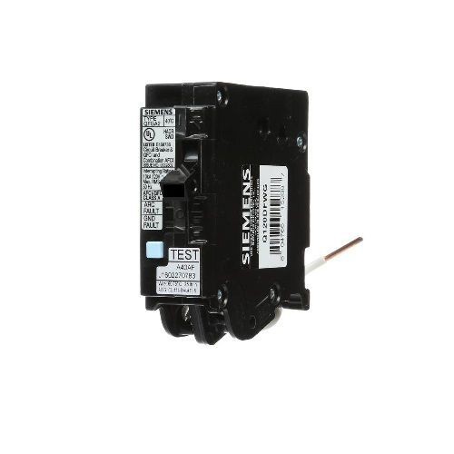 Siemens Murray WireGuide™ Q115DFWG Type QFGA2 AFCI/GFCI Combination Circuit Breaker, 120 V, 15 A, 10 kA Interrupt, 1 Poles, Thermal/Magnetic Trip
