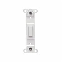 80700-GYLeviton® 80700-GY Combination Wallplate Adapter, For Use With Toggle Switch, Blank Toggle/No Hole Plate, Surface/Wall Plate Mount, Plastic, Gray