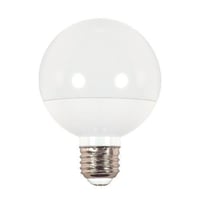 SATCO® S9202 Dimmable LED Lamp, 6 W, 40 W Incandescent Equivalent, E26 Medium LED Lamp, G25 Globe Shape, 450 Lumens