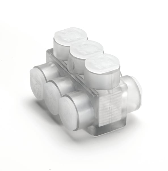 Data-Spec SheetBURNDY® UNITAP™ BIBD3506 2-Sided Entry Multi-Tap Connector, 10 AWG to 350 kcmil Conductor, Copper/Stranded Aluminum Conductor, Aluminum