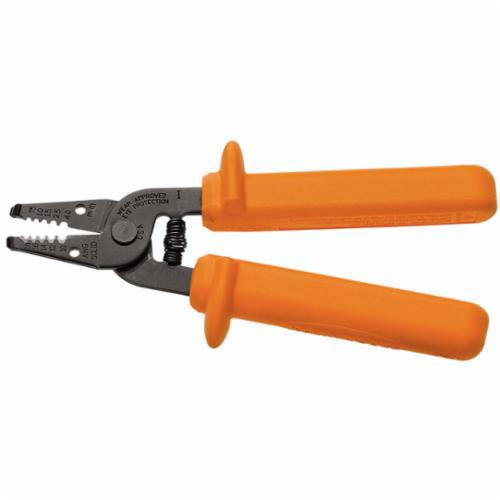 11045-INSKlein® 11045-INS Wire Stripper, 18 to 10 AWG Solid Cable, 7 in OAL, Steel Body