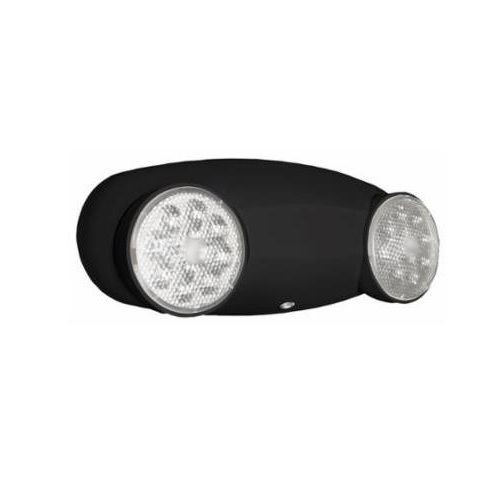 Lithonia Lighting® Quantum® ELM2 LED B M12 Self-Contained Emergency Lighting Unit, 1.5 W LED Lamp, 120 to 277 VAC, 2 Heads, Thermoplastic