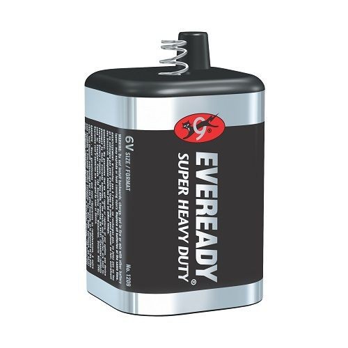Eveready® 1209 Super Heavy Duty Lantern Battery, 6 V V Nominal, 11000 mAh Nominal