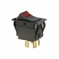 IDEAL® 774056 Full-Size Rocker Switch, 15 A at 125 VAC, 10 A at 227 VAC, 3/4 A at 110 to 250 VAC, DPST Contact, 2 Poles