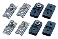 nVent HOFFMAN Mounting Foot Kit, Made in USA, Stainless Steel, Large Enclosures, 20 Inch, 4X, 4/Pack