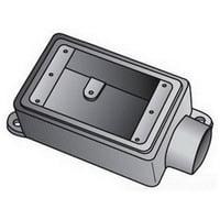 Data-Spec SheetO-Z/Gedney UNILETS™ FS175 Type FS Heavy Duty Shallow Device Box With Internal Ground Screw, Feraloy® Iron Alloy, 21 cu-in Capacity, 1 Gangs, 1 Outlets, 1 Knockouts, 4-11/16 in H x 2-15/16 in W x 2-3/8 in D