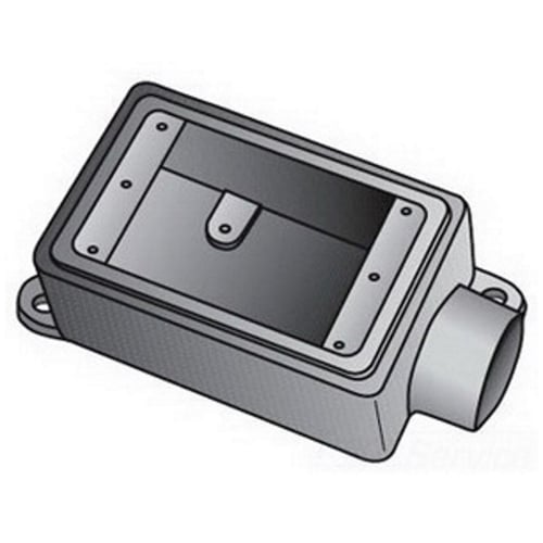 Data-Spec SheetO-Z/Gedney UNILETS™ FS175 Type FS Heavy Duty Shallow Device Box With Internal Ground Screw, Feraloy® Iron Alloy, 21 cu-in Capacity, 1 Gangs, 1 Outlets, 1 Knockouts, 4-11/16 in H x 2-15/16 in W x 2-3/8 in D