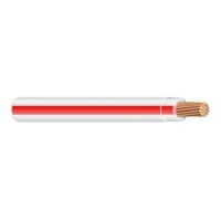 THHN12STRWE/RDRTHHN Wire, Stranded, 12 AWG, White/Red Stripe, Reel, 2500 ft